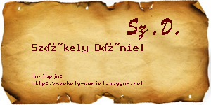 Székely Dániel névjegykártya