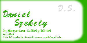 daniel szekely business card